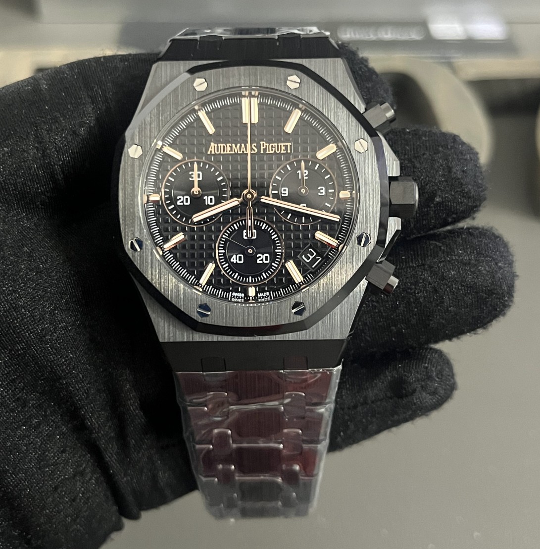 SUPERCLON ROYAL OAK CHRONO 26240 BLACK CERAMIC