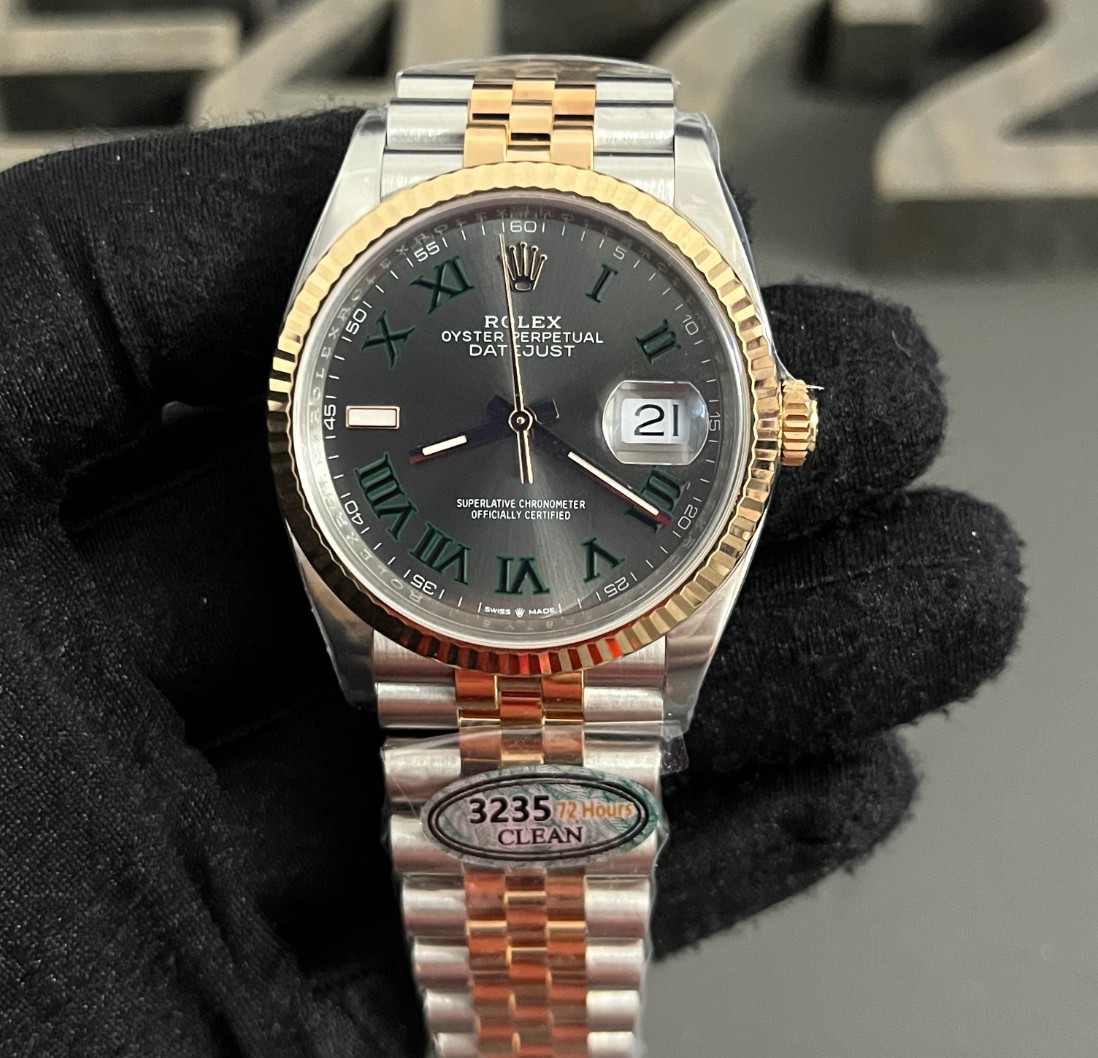 SUPERCLON DateJust 41 126333  Gray Green