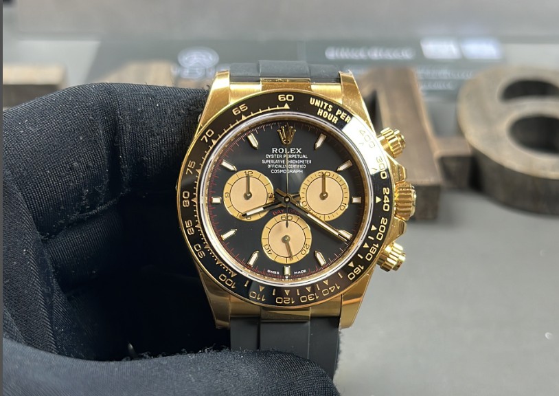 SUPERCLON Daytona 126518 Black yellow gold 
